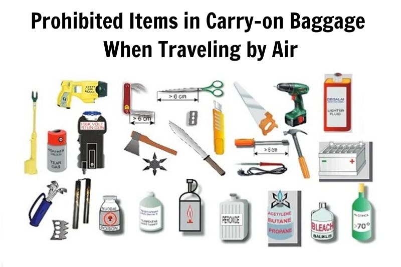 Prohibited Items in Carry-on Baggage When Traveling by Air