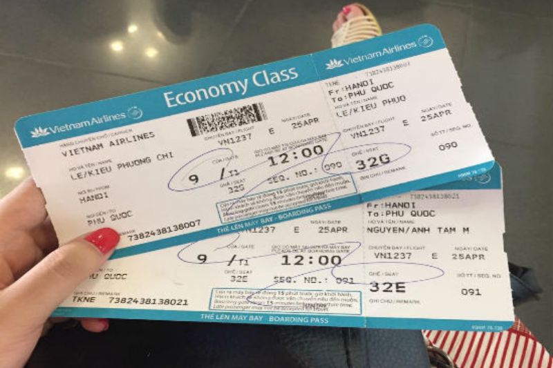 Checking information carefully when booking air tickets to Phu Quoc plays a very important role