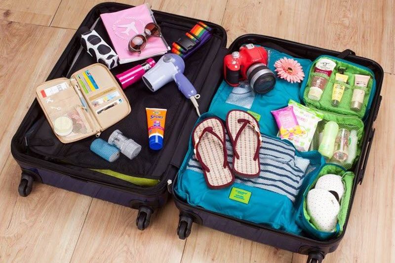 Women can bring necessary items such as: cosmetics, shoes, clothes, medical equipment...