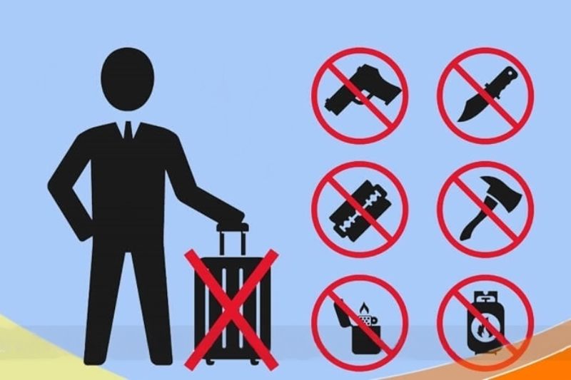 Prohibited items on Asiana Airlines flights