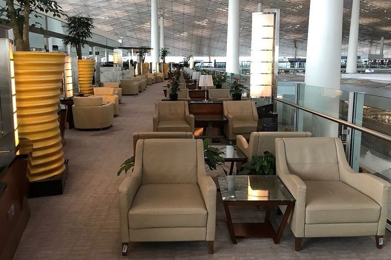 The first-class lounge of an airport