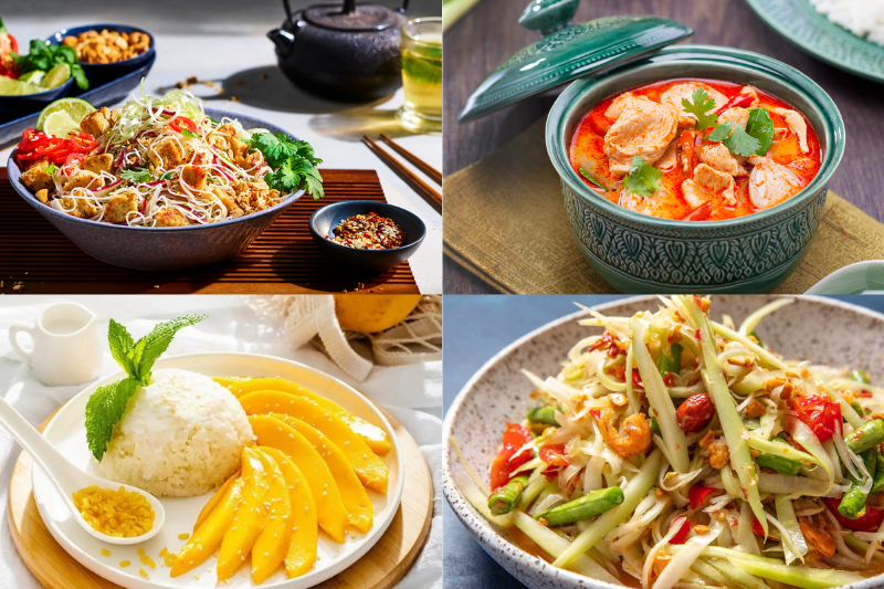 Thailand is also famous for its diverse cuisine.